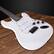 Alt View 3. Lyxpro - Electric Guitar Kit, 39” Electric Guitar with Amp & Electric Guitar Accessories - White.