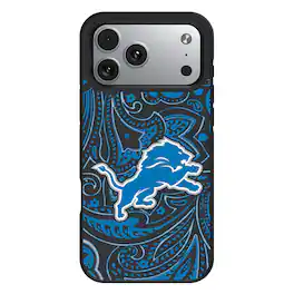 Keyscaper - NFL - Detroit Lions Bump Case with 8.2ft Drop Protection - 15 Pro Max - Multicolor