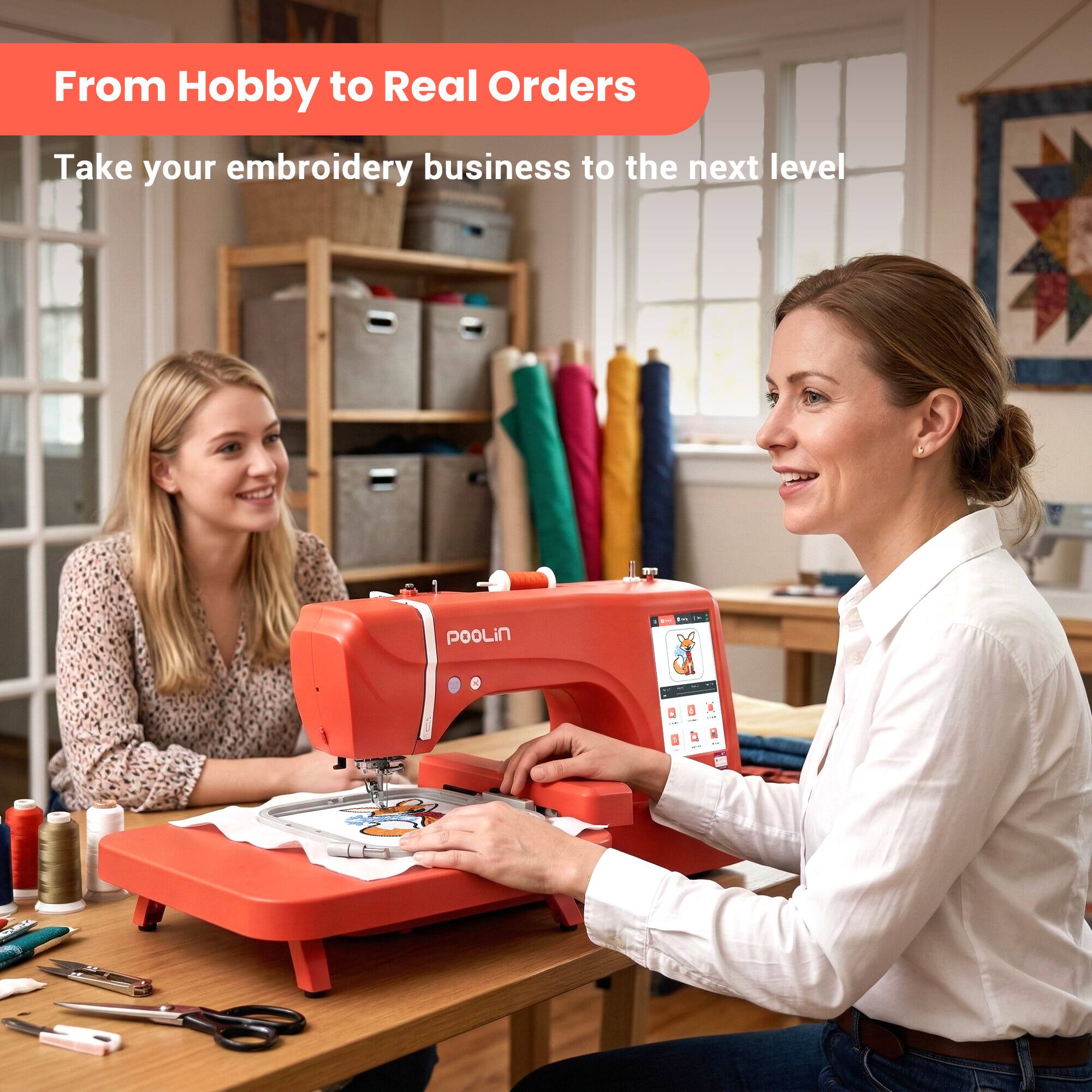 From Hobby to Real Orders  
Take your embroidery business to the next level