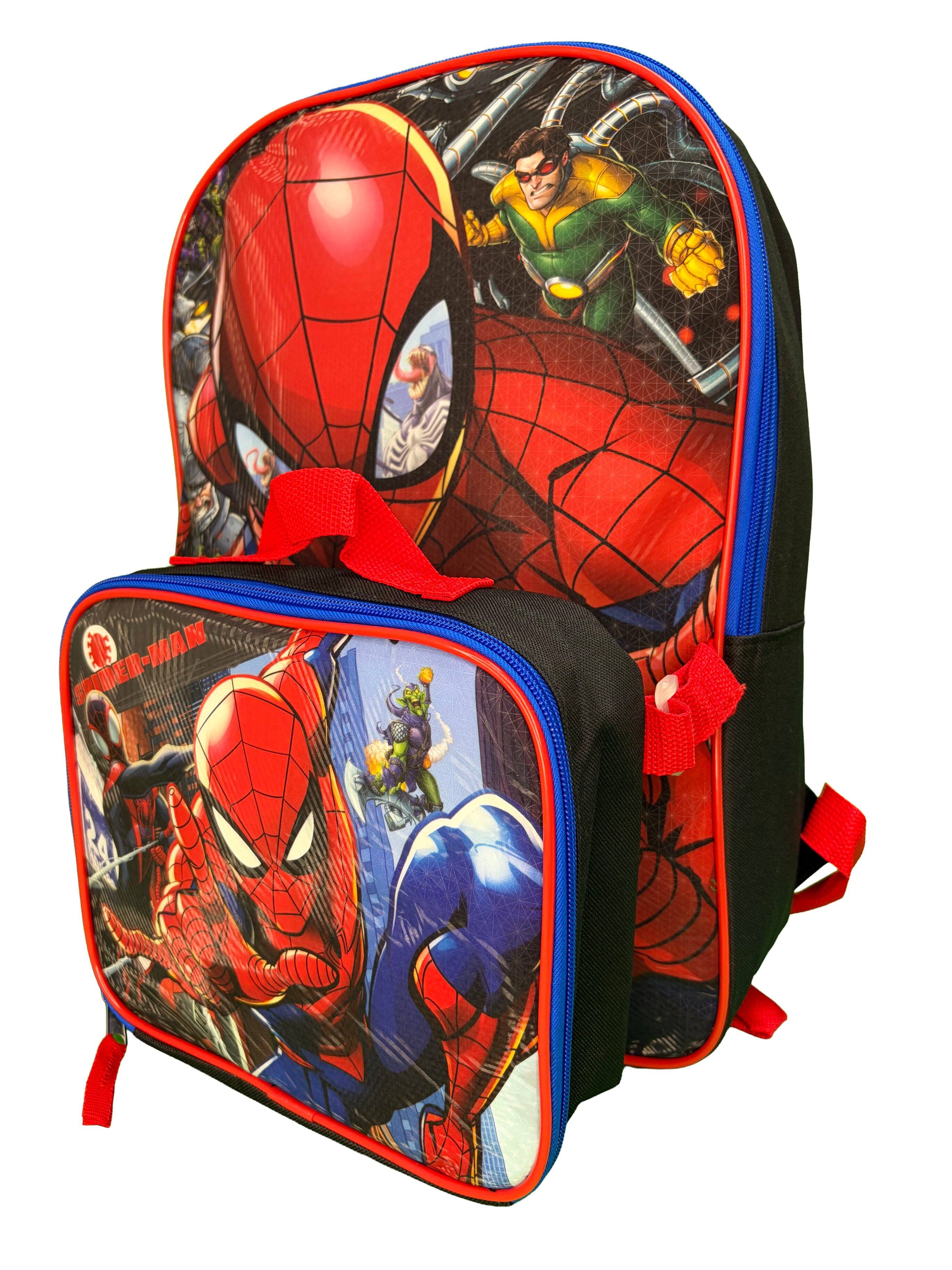 Alt View 2. Marvel - Marvel Spider-Man 16" Shoulder Backpack for School with Rectangular Lunch Bag - Assorted Pre-Pack.