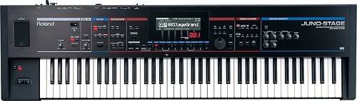 Front Standard. Roland - Full-Size Keyboard with 76 Full-Size Touch-Sensitive Keys.