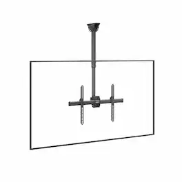 Mount-It! - Full-Motion Adjustable Ceiling TV Mount – 32″–70″, 360° Swivel, 25° Tilt, 22–36″ Drop, 110 lb Capacity - Black