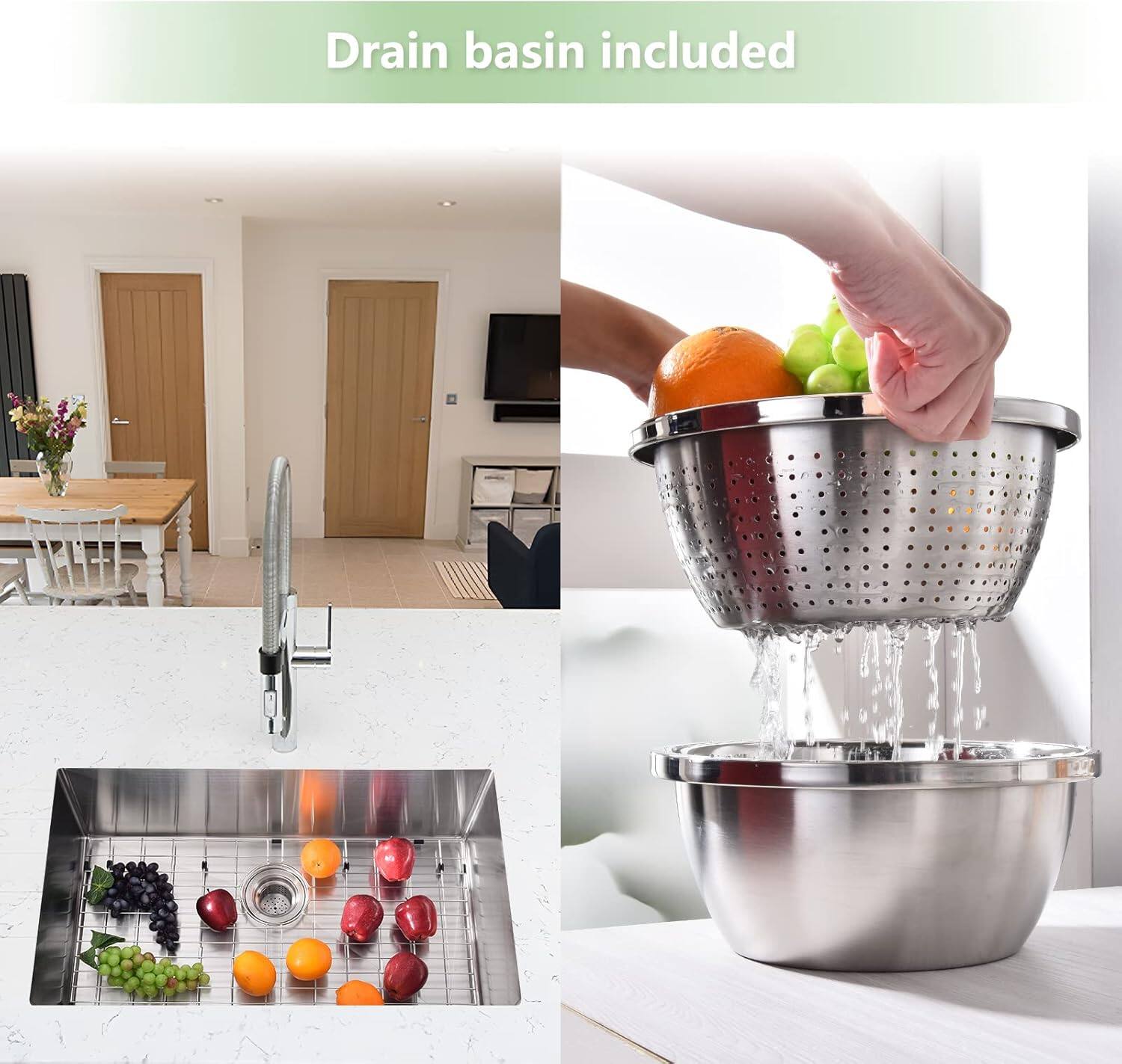 Drain basin included