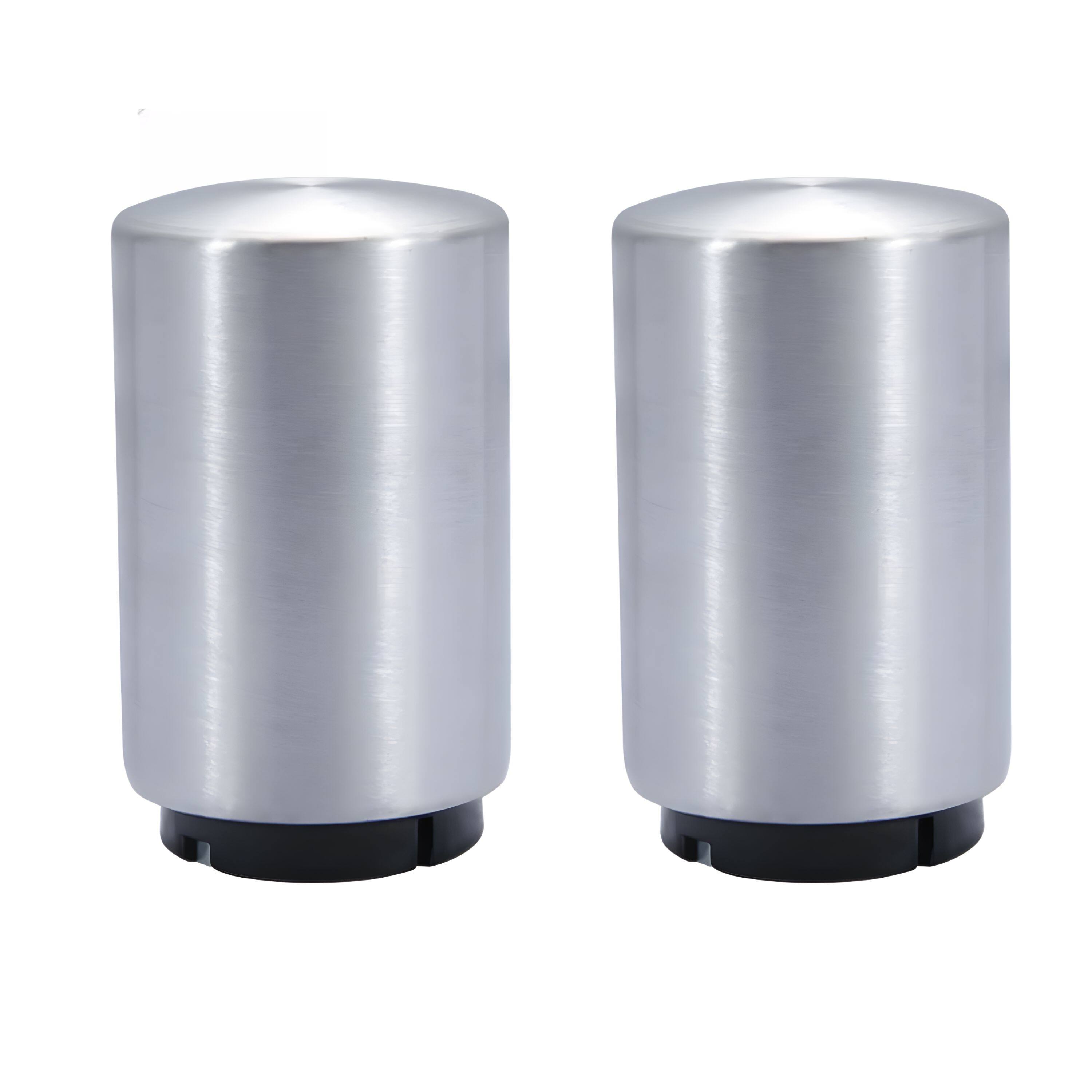 Kitcheniva - Stainless Steel Automatic Push-Down Bottle Opener 2 Pcs - Silver