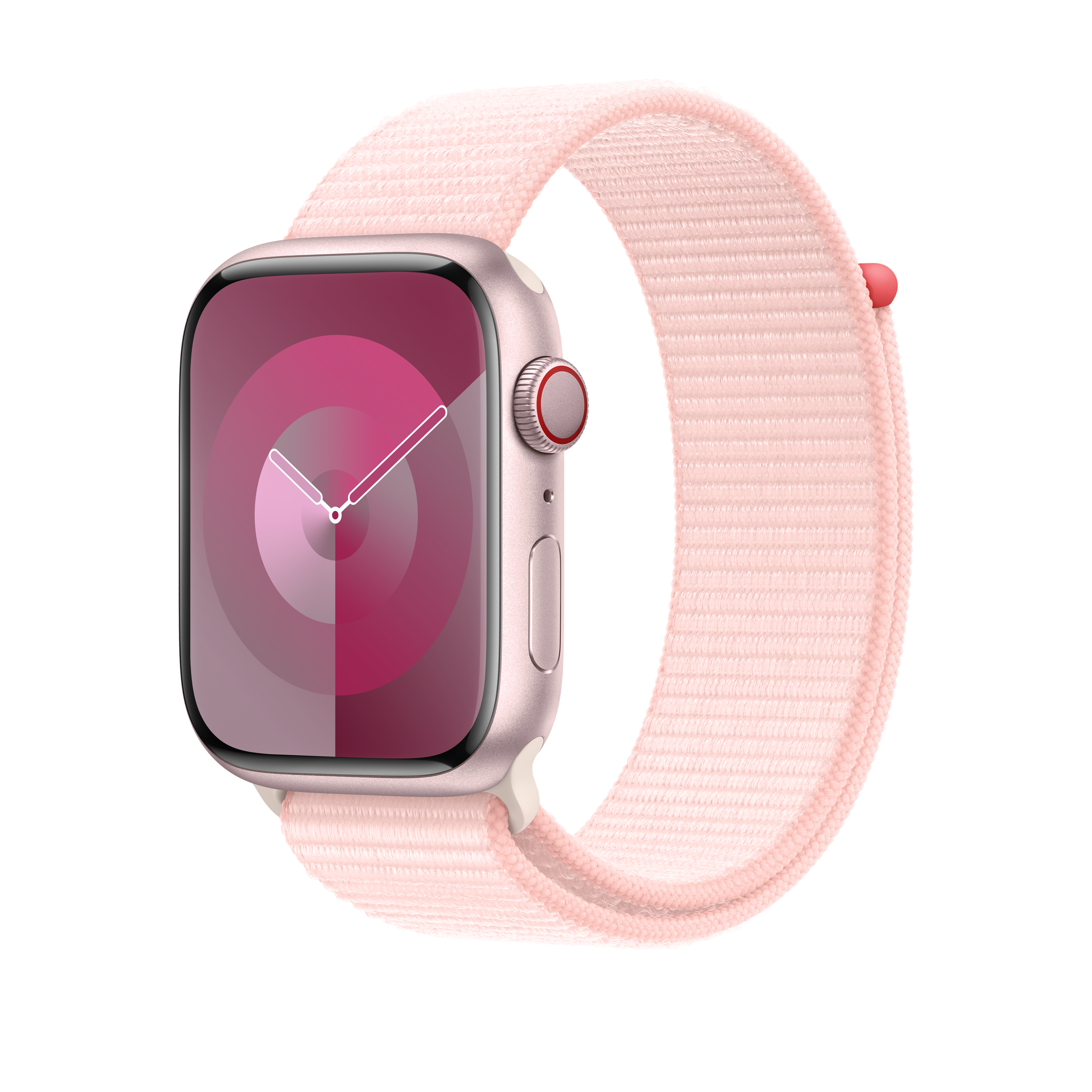 Alt View 11. Apple - 45mm Light Pink Sport Loop - Light Pink.