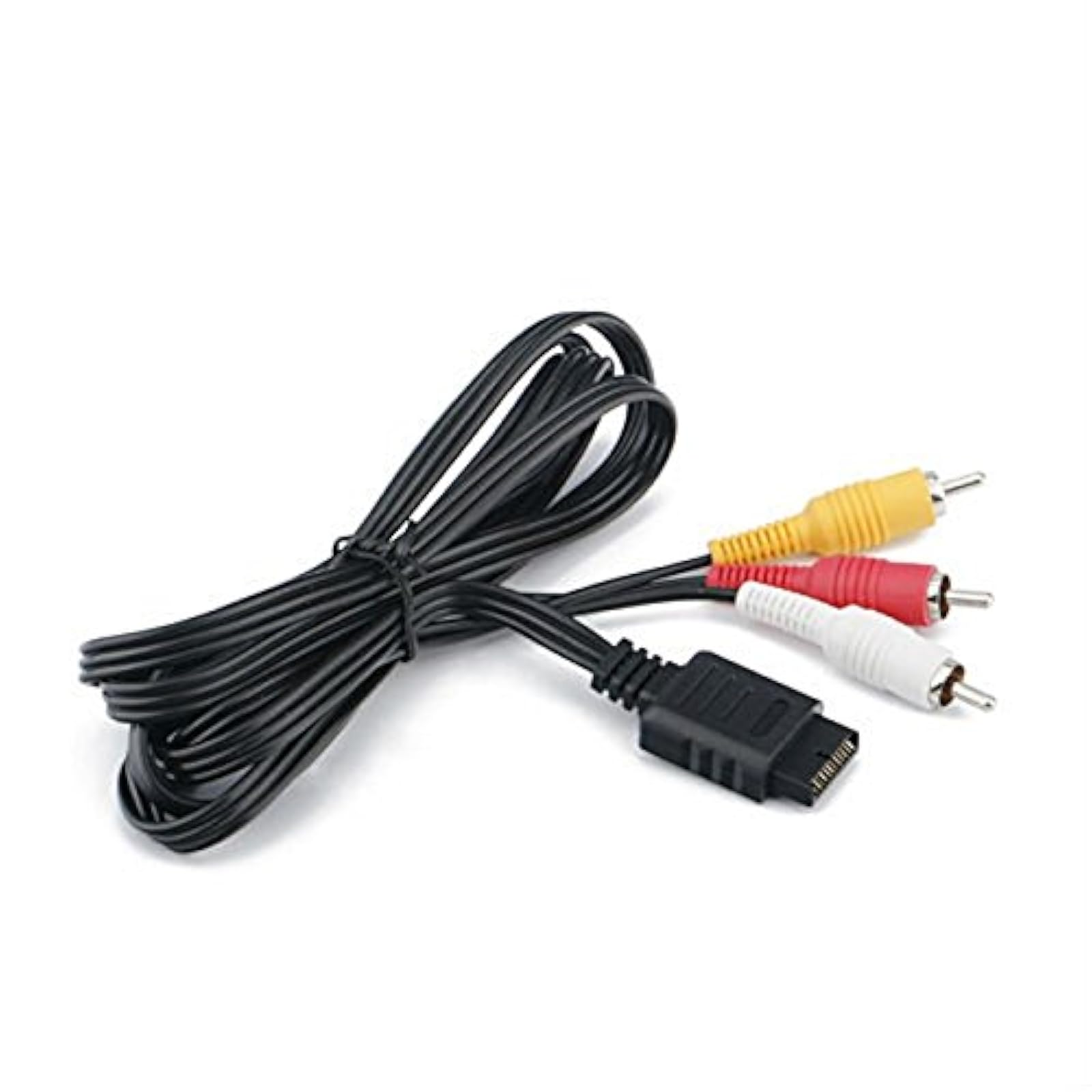 Alt View 1. Mars Devices - Composite AV Cable For Sony PlayStation PlayStation 2 And PlayStation 3 By Mars Devices - Black.