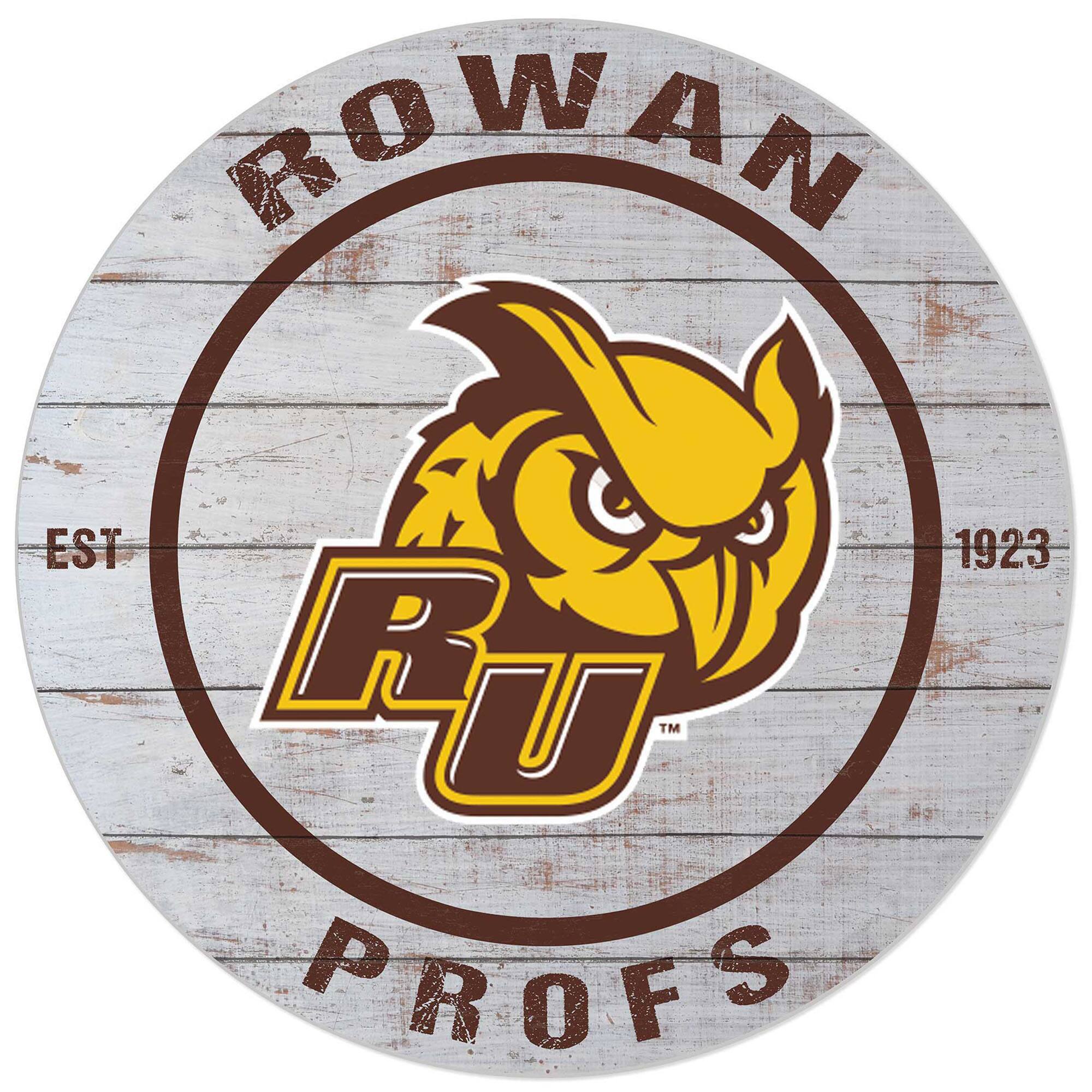 White Rowan Profs 20'' x 20'' Indoor/Outdoor Weathered Circle Sign