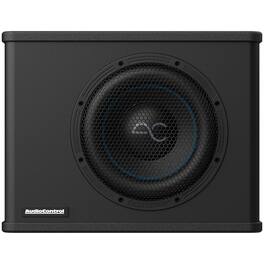 AudioControl - Spike Series 10” Single-Voice-Coil 2-Ohm Loaded Vented Subwoofer Enclosure - Black