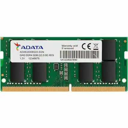 ADATA AD4S32008G22-SGN
G/AD DDR4 3200 (22) S 8G X8 S
1.2V
12345678
1A1234567890
Warranty void if removed
CE