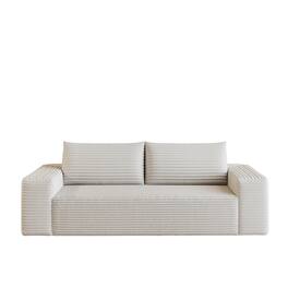 Boyel Living - White Fabric Sofa 70.9-in L x 35.5-in W x 23.2-in H - White
