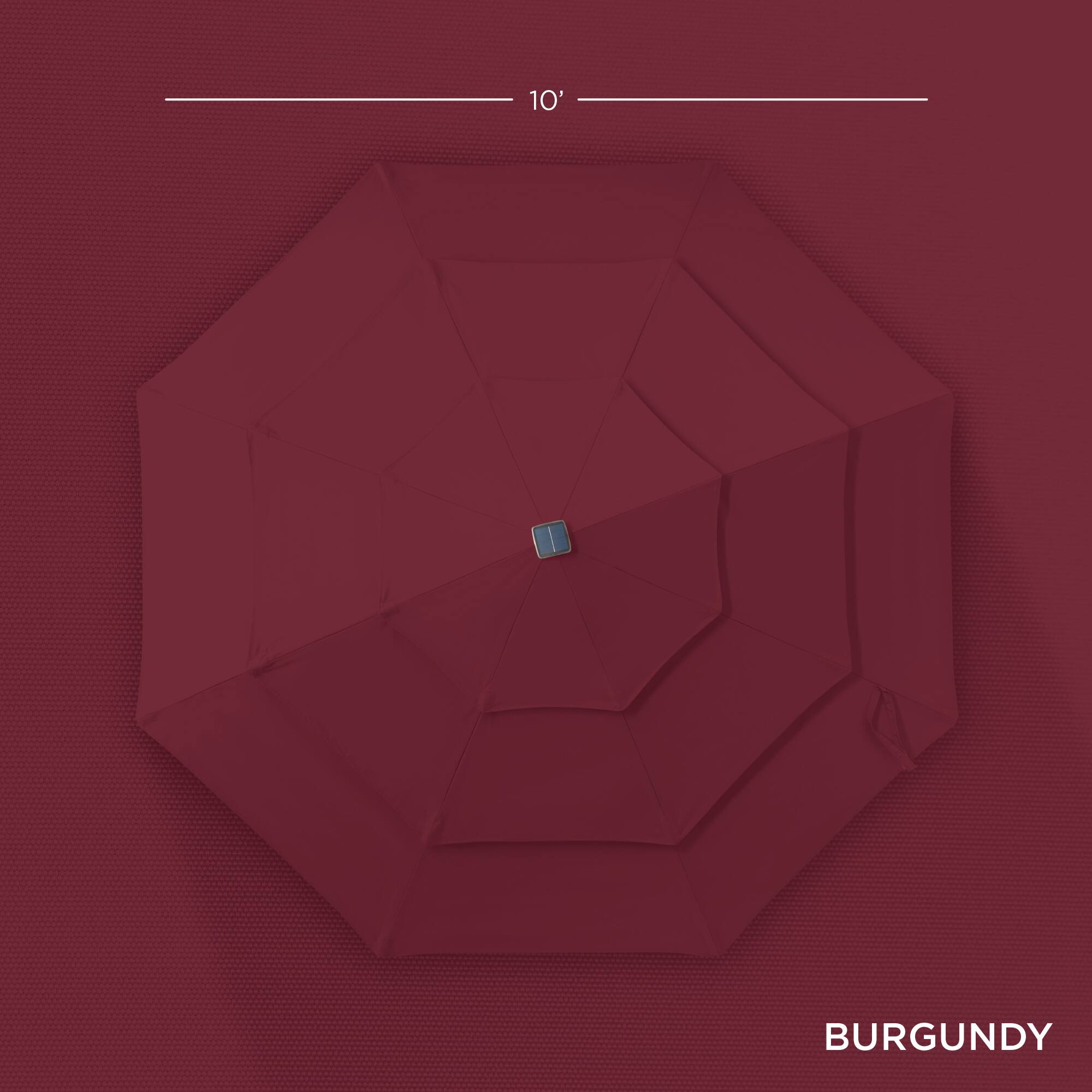 10'  
BURGUNDY