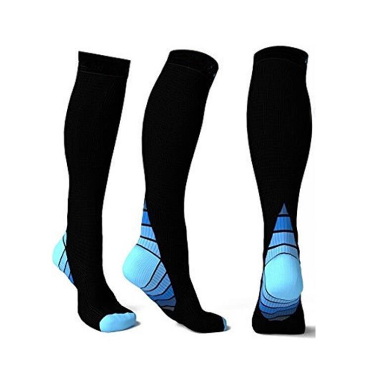 Alt View 1. JupiterGear - Endurance Compression Socks for Running and Hiking - Black.