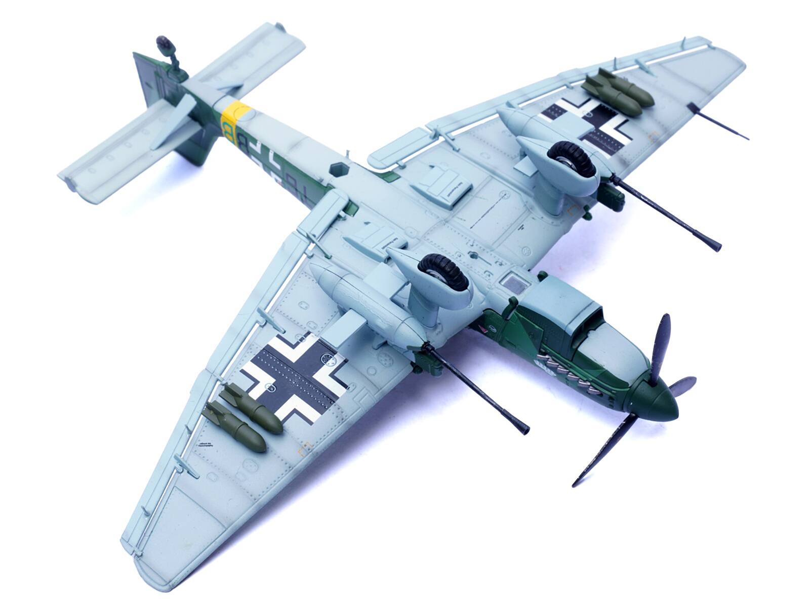 Alt View 4. Panzerkampf - Junkers Ju 87G2 Stuka Bomber Aircraft "Slovakia" (1944) German Luftwaffe "Wing" Series 1/72 Diecast Model by Panzerkampf.