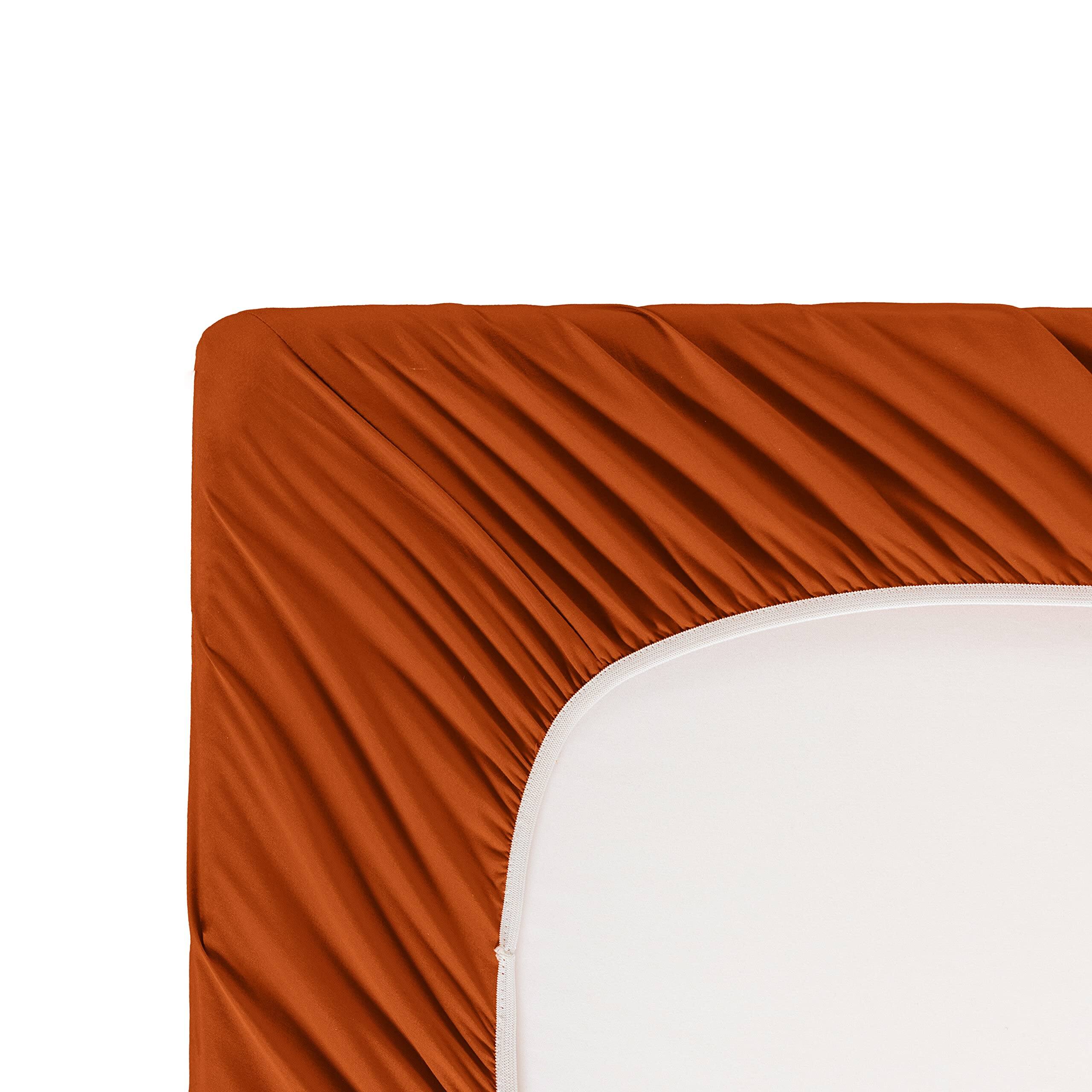 Alt View 3. Stylel Star - Burnt Orange King Size Sheet Set - 6 Piece Luxury 1800 Thread Count Bedding Sheets & Pillowcases 16 Inch Deep... - Green-Twin.