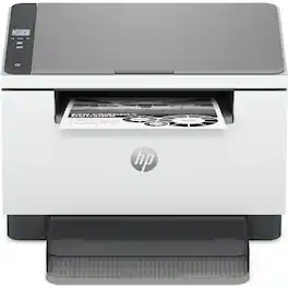 HP - LaserJet MFP M246dw Wireless Black-and-White All-in-One Laser Printer, Scanner, Copier, AI-Enabled - White