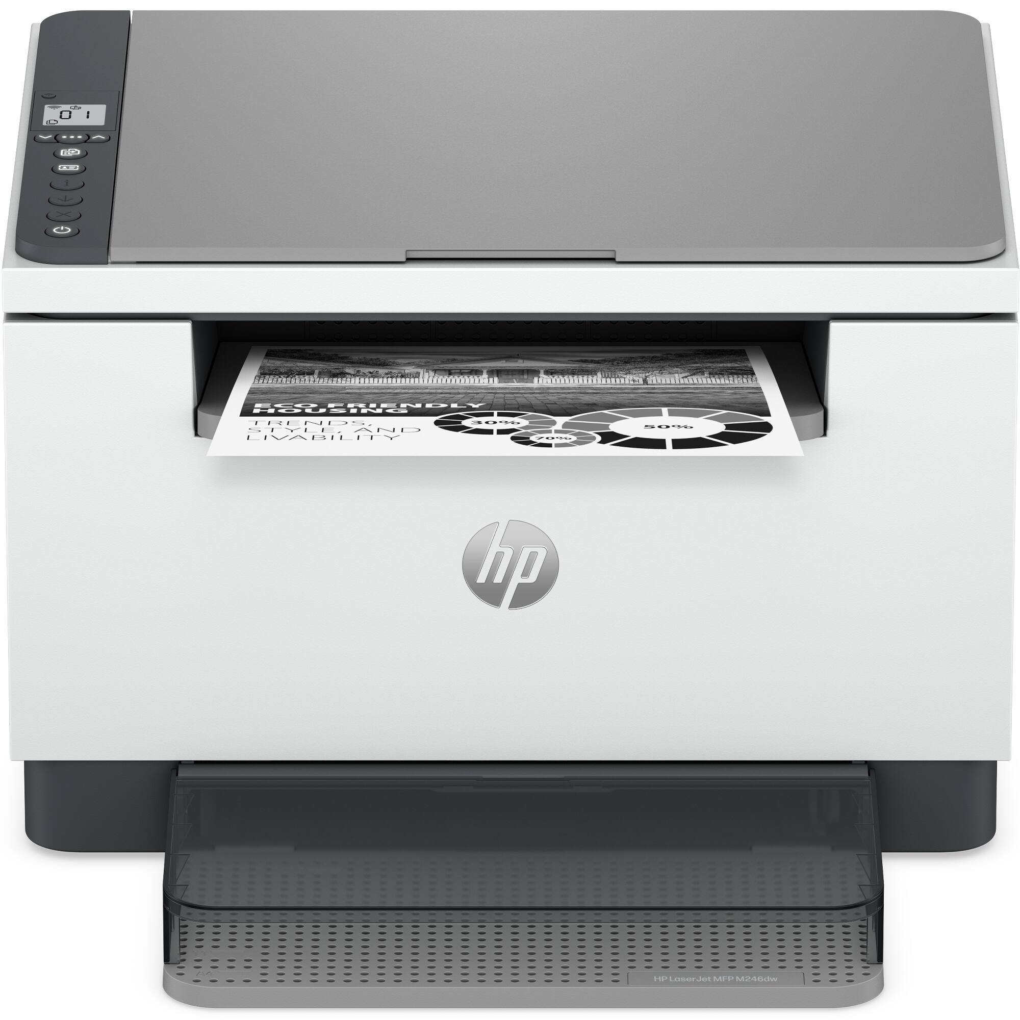10
|
ECO FRIENDLY HOUSING
TRENDS, STYLE, AND LIVABILITY
30% 70%
50%
hp
HP LaserJet MFP M246dw
