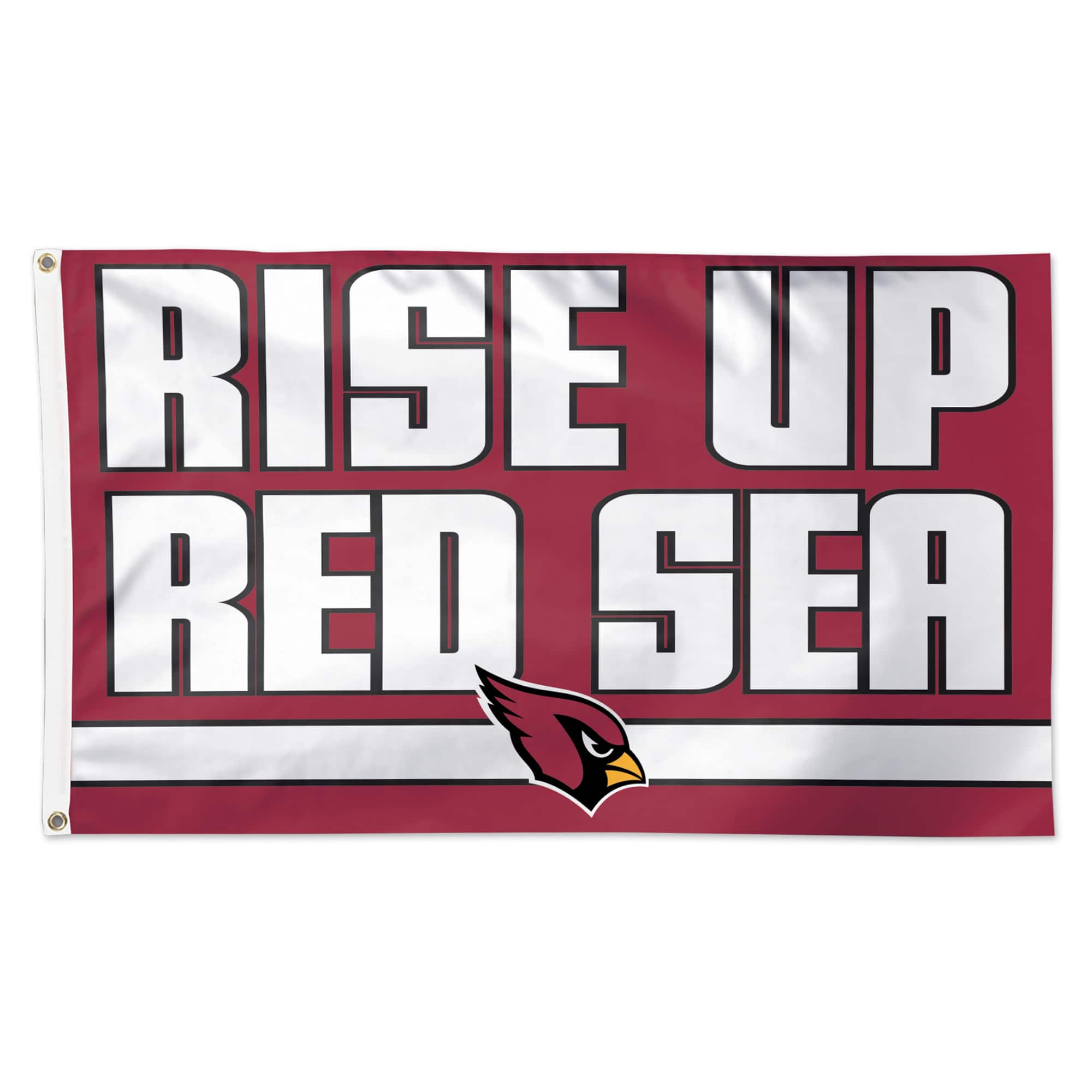 WinCraft - Arizona Cardinals 3' x 5' Slogan Deluxe Single-Sided Flag - Multicolor