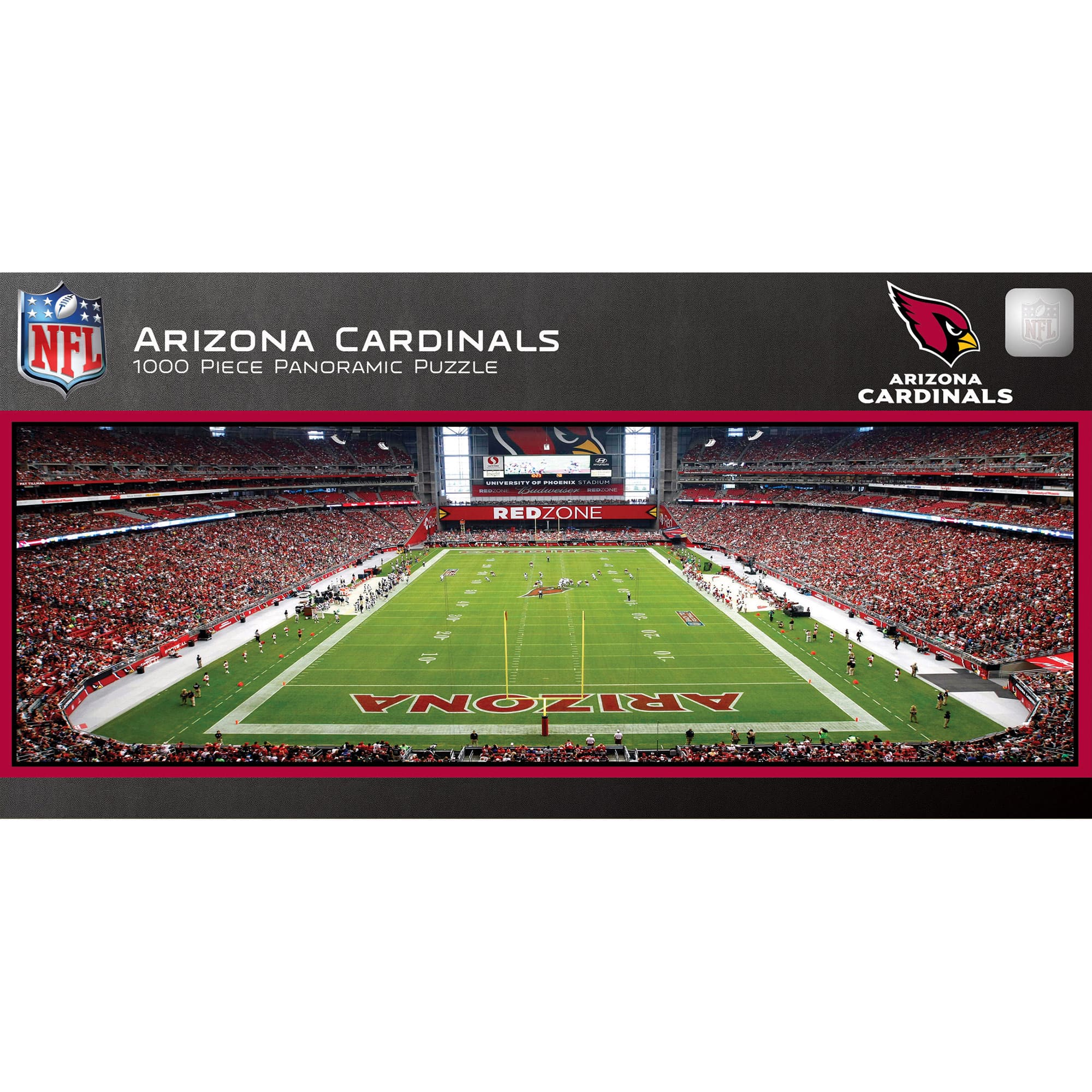 MasterPieces - Arizona Cardinals 1000-Piece NFL Stadium Panoramic Puzzle - Multicolor