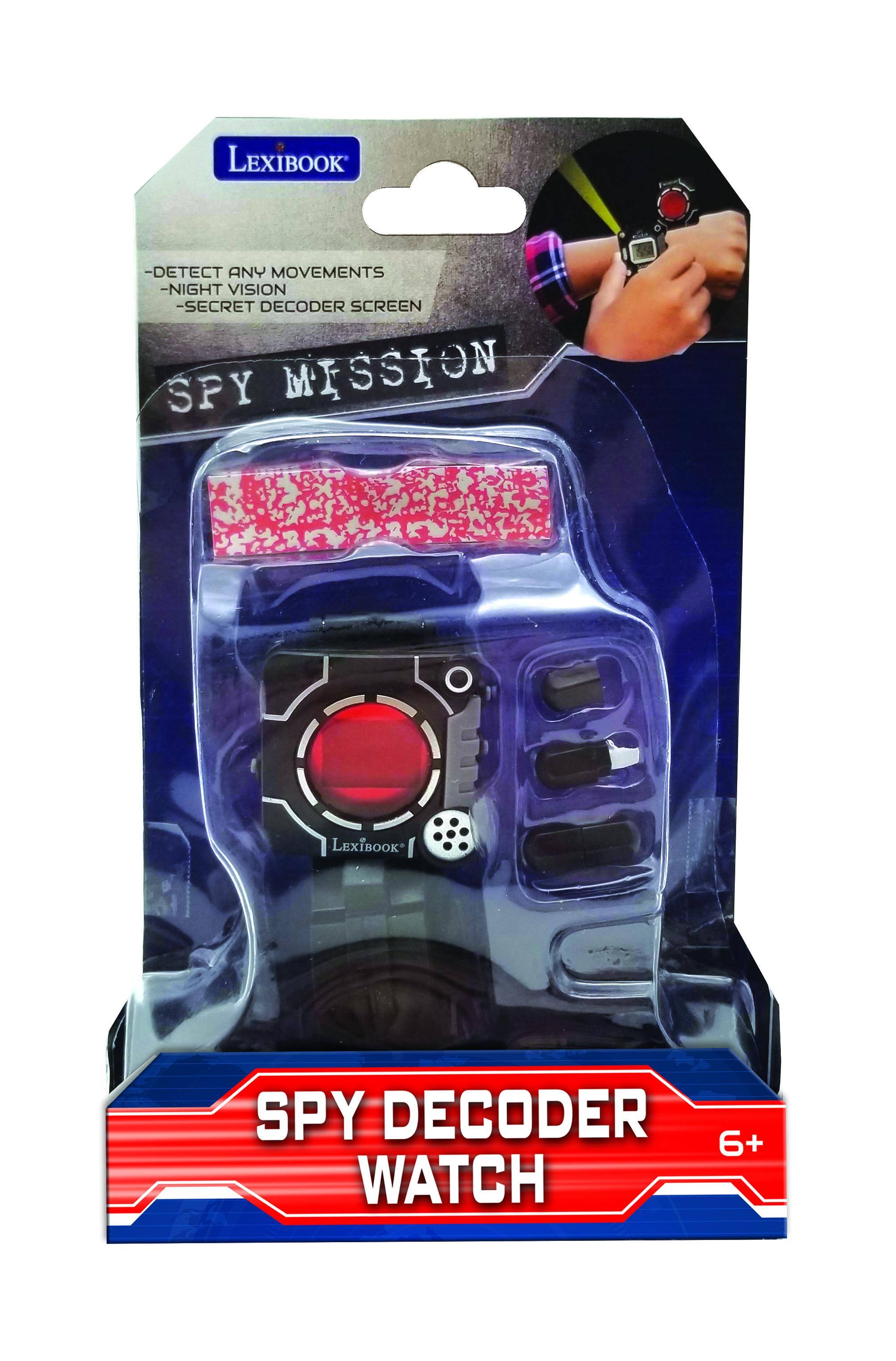 LEXIBOOK - DETECT ANY MOVEMENTS - NIGHT VISION - SECRET DECODER SCREEN SPY MISSION LEXIBOOK I SPY DECODER 6+ WATCH