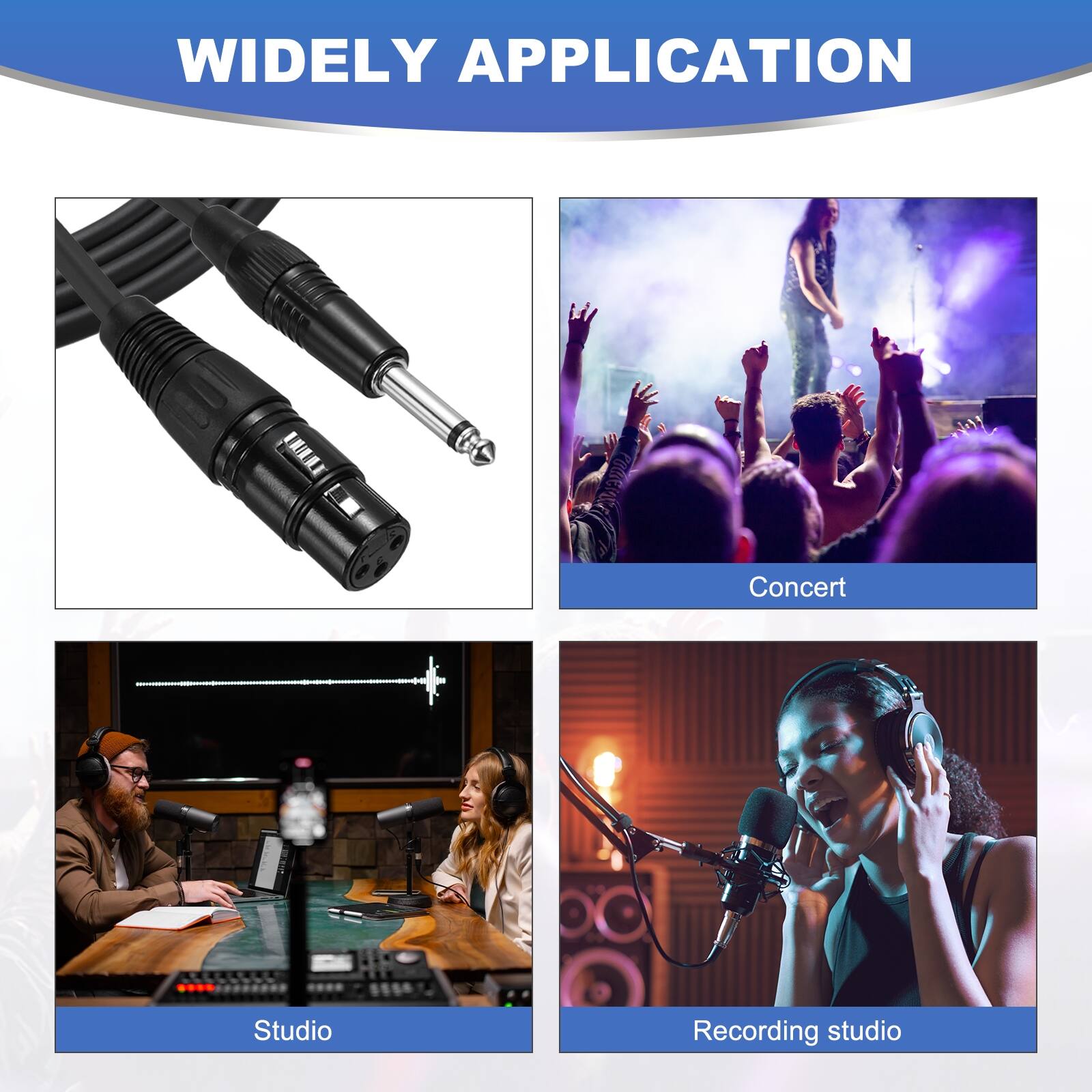 WIDELY APPLICATION

Concert  
Studio  
Recording studio