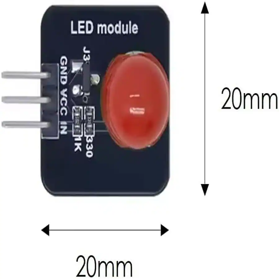 ACJPR 5 Pcs 10mm LED Indicator Modules, Red/Yellow/Blue/Green/White ...