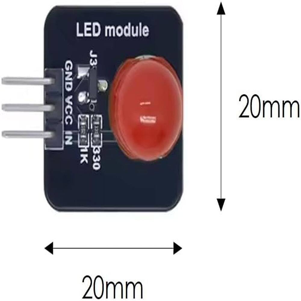 ACJPR 5 Pcs 10mm LED Indicator Modules, Red/Yellow/Blue/Green/White ...