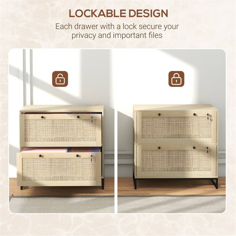 LOCKABLE DESIGN  
Each drawer with a lock secure your privacy and important files