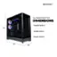 CYBERPOWERPC SLC8800BSTV9 DIMENSIONS Height: 18.90 in Width: 9.45 in Depth: 18.90 in