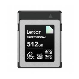 Lexar - Professional DIAMOND 512GB CFexpress 4.0 Type-B Memory Card for 8K Video
