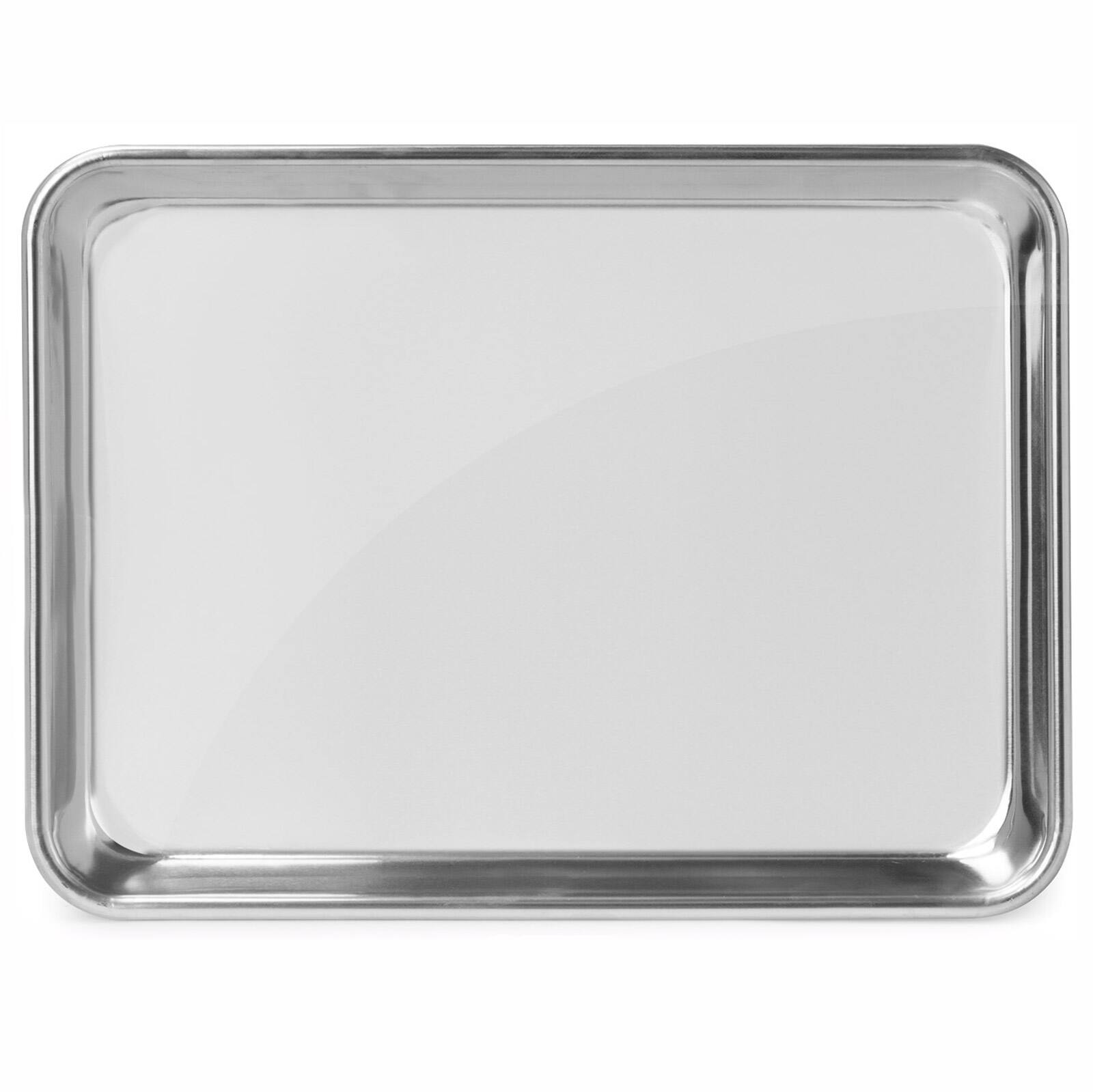 Alt View 2. GRIDMANN - 9 x 13-in 6pk - Commercial Aluminum Cookie Sheets - Silver.