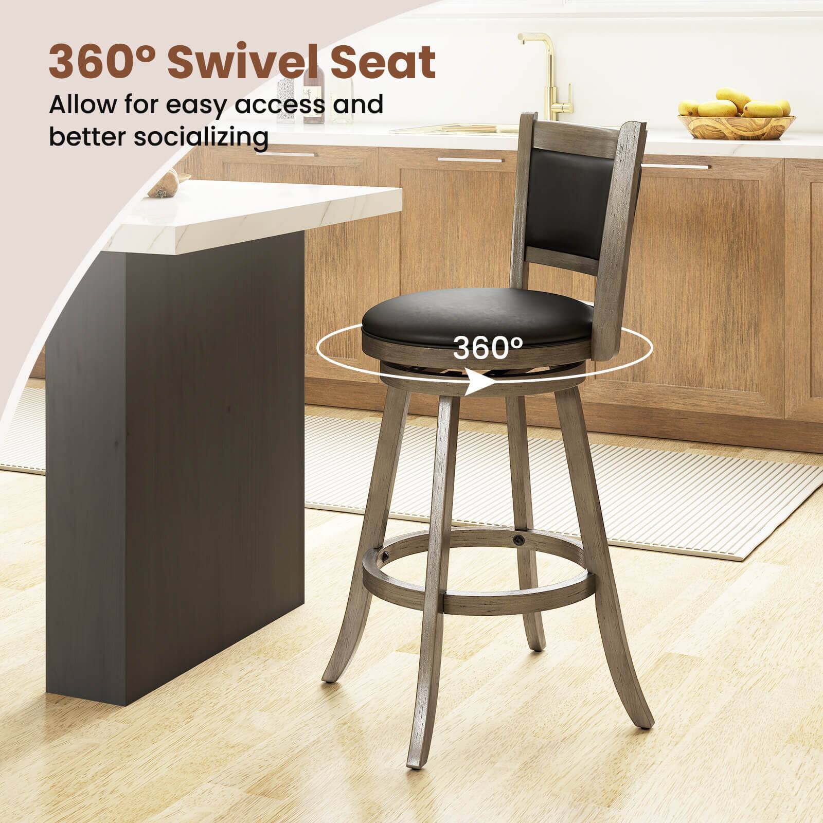 360° Swivel Seat  
Allow for easy access and better socializing