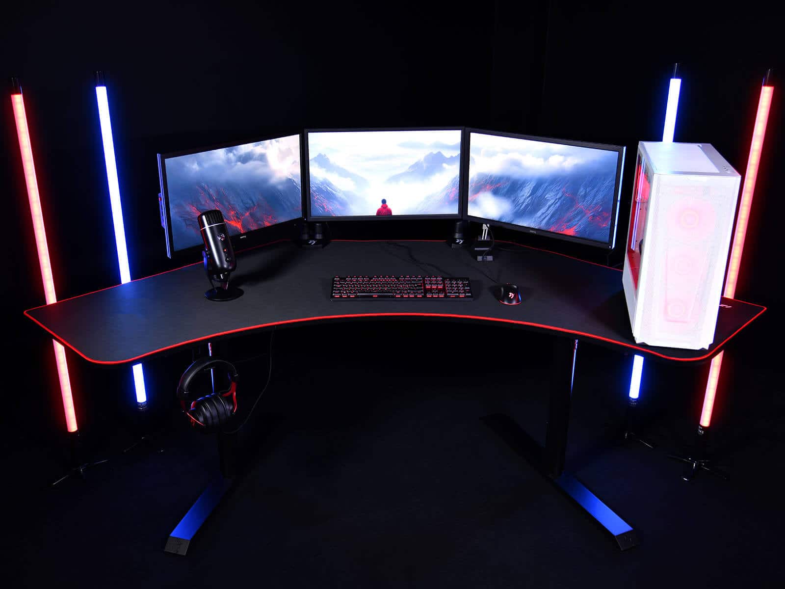 Alt View 12. Arozzi - Arena Angelo Gaming Desk - Black.