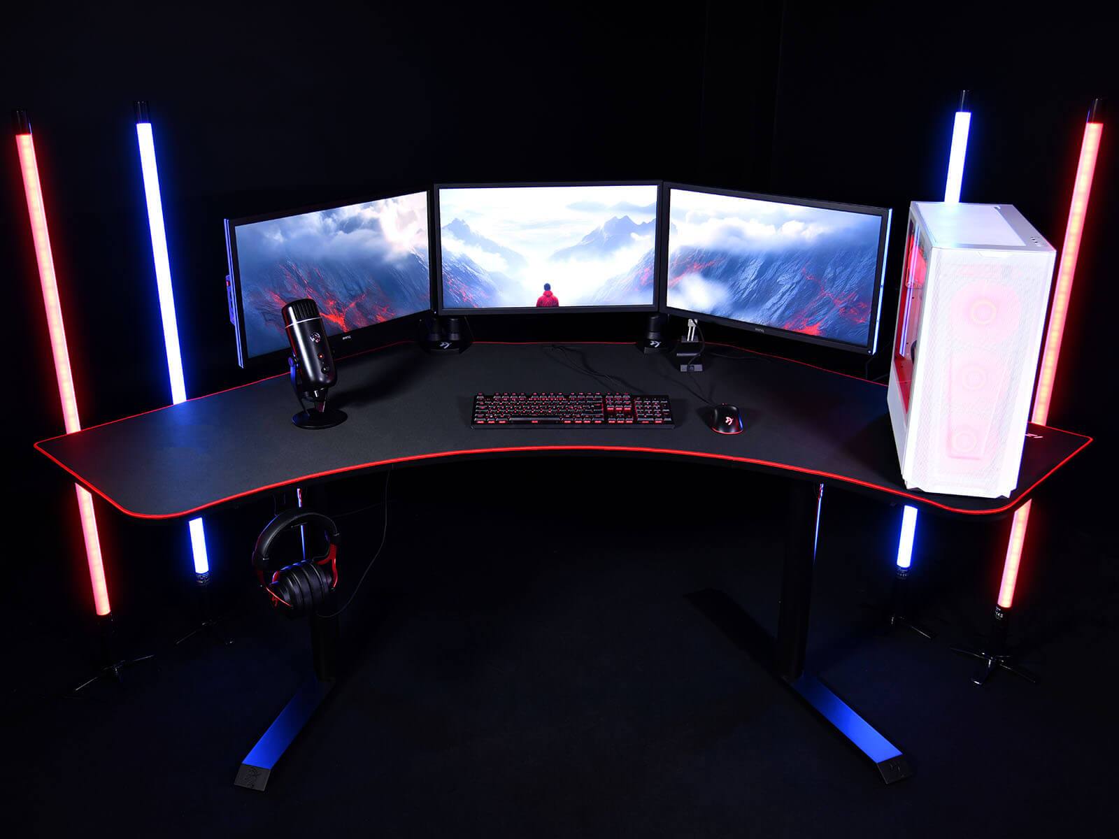 Alt View 12. Arozzi - Arena Angelo Gaming Desk - Black.