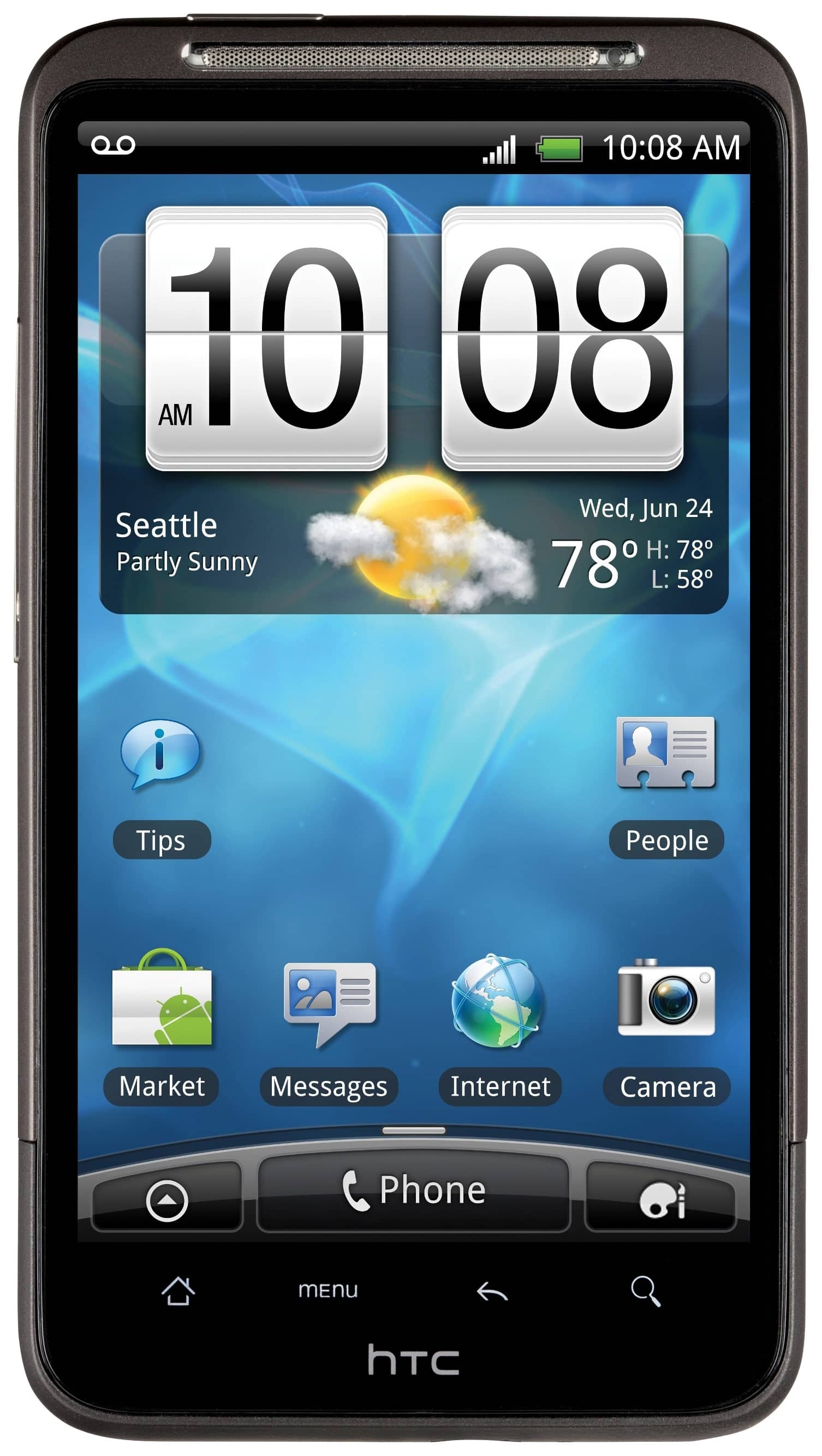 Front. HTC - Inspire 4G Cell Phone (Unlocked).