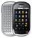 Front Standard. LG - Optimus Chat Cell Phone (Unlocked) - Black/Silver.