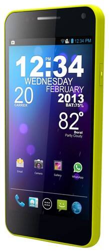 Front Standard. Blu - Vivo 4.3 Cell Phone (Unlocked) - Yellow.