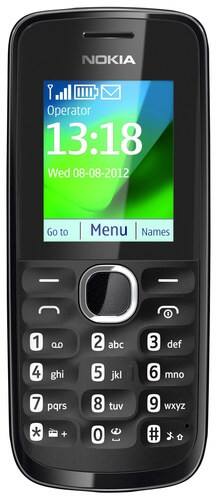 Front Standard. Nokia - 111 Cell Phone (Unlocked) - Black.