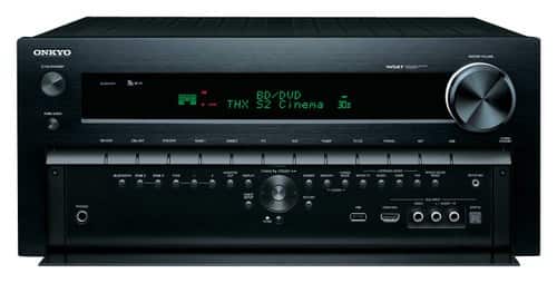 Front Standard. Onkyo - 1440W 9.2-Ch. Network-Ready 4K Ultra HD and 3D Pass-Through A/V Home Theater Receiver.