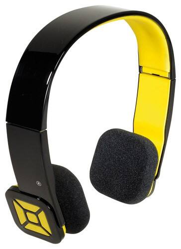 Front Standard. Arion - On-Ear Bluetooth Headphones - Black/Yellow.