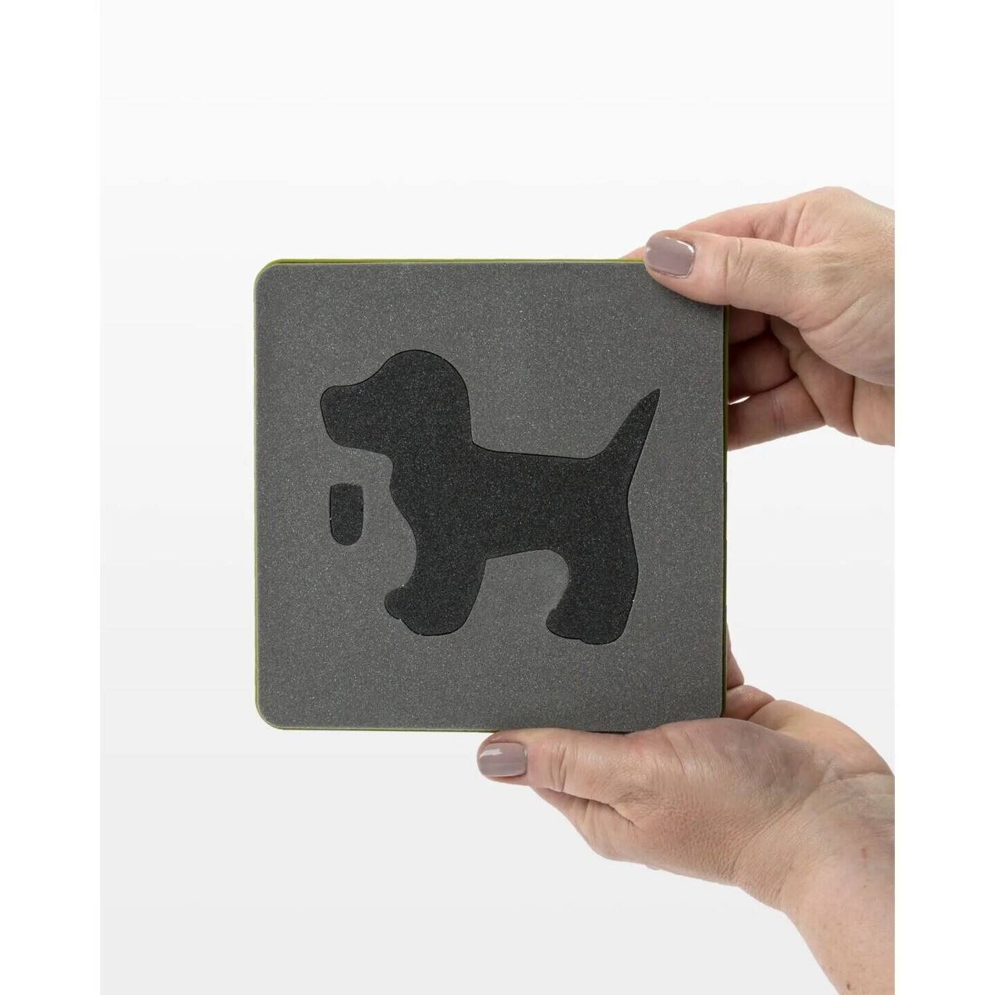 Alt View 1. AccuQuilt - AccuQuilt GO! Baby Fabric Cutting Dies; Gingham Dog - Black.