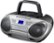 Left Zoom. Insignia™ - CD/Cassette Boombox with AM/FM Radio - Black/Gray.