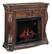 Front. Twin-Star - Lexington TV Stand with Electric Fireplace for Most Flat-Panel TVs Up to 53" - Cherry.