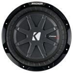 Front Zoom. KICKER - CompRT 10" Dual-Voice-Coil 2-Ohm Subwoofer - Black.