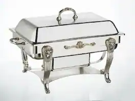 Jiallo - Elegance Plated 8 Qt. Rectangular Chafing Dish - Silver
