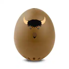 BrainStream - Buffalo BeepEgg Singing and Floating Egg Timer for Boiled Eggs - Brown