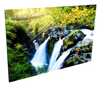 Acoustic Geometry - Sol Du Lac Waterfall Acoustic Wall Art - Multi