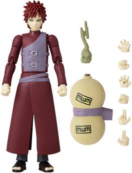 Bandai - America - Anime Heroes Naruto Gaara 6.5 Action Figure - COLLECTIBLES - Multicolor