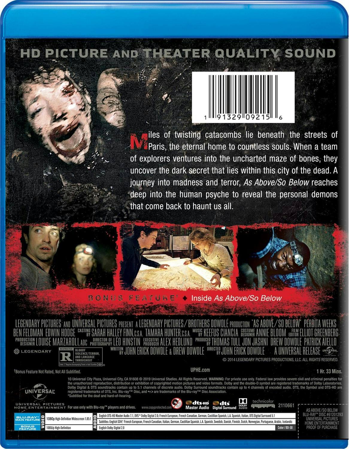 Back. As Above, So Below [Blu-ray].