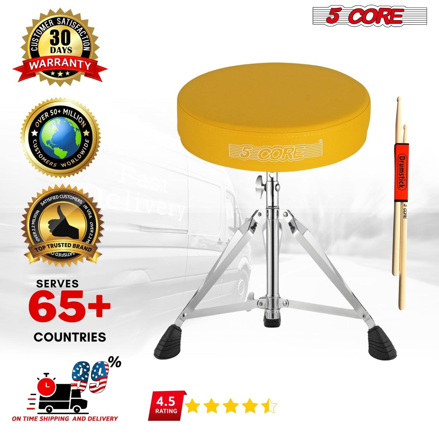 - CUSTOMER SATISFACTION 30 DAYS WARRANTY
- OVER 50+ MILLION CUSTOMERS WORLDWIDE
- SATISFIED CUSTOMERS IN USA
- TOP TRUSTED BRAND
- SERVES 65+ COUNTRIES
- ON TIME SHIPPING AND DELIVERY
- 4.5 RATING
- 5 CORE
- Drumstick
- 5 CORE
