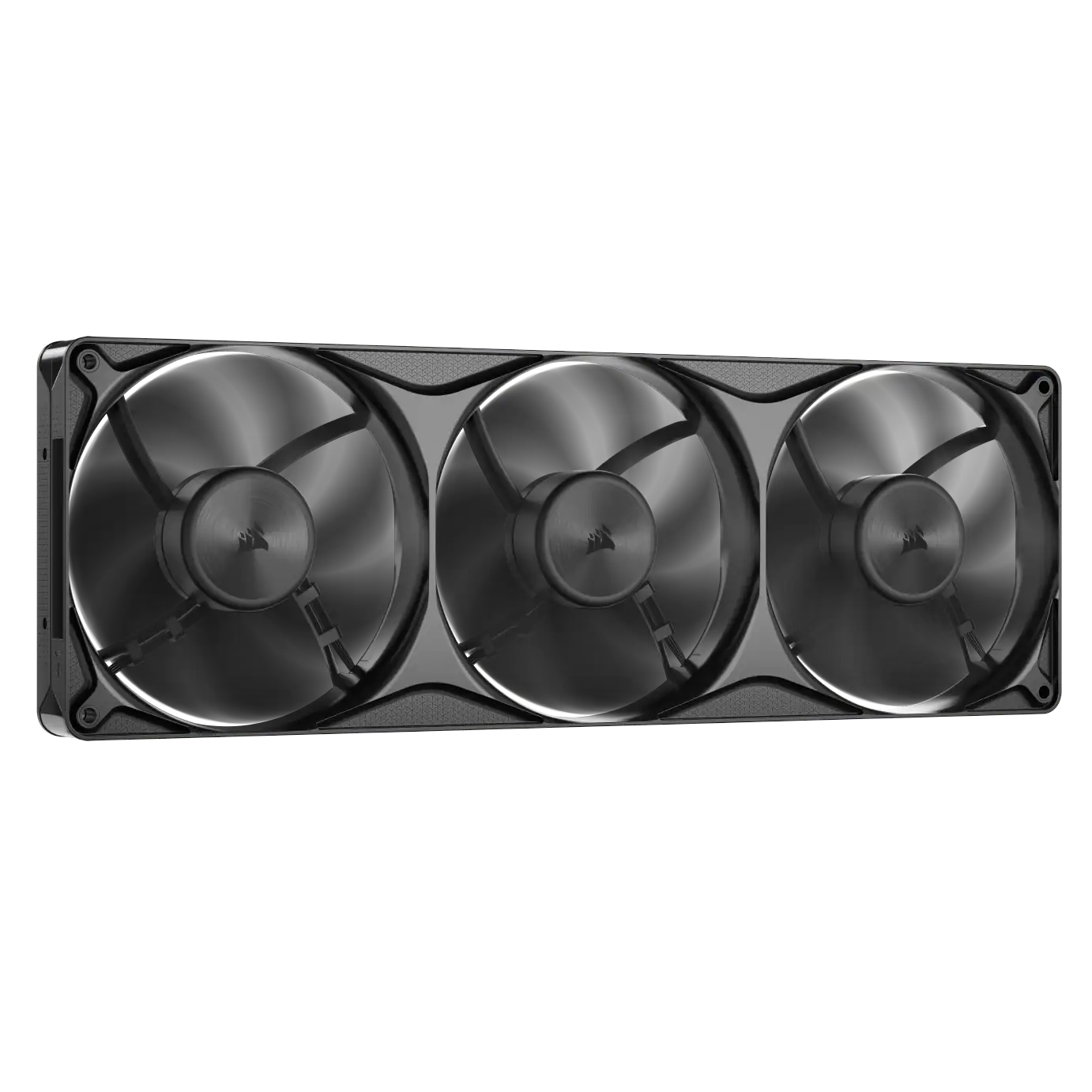 Angle. CORSAIR - CORSAIR RS360 II Unified Frame PWM Fans - Black.